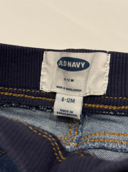 Old Navy Distressed Pull-On Jeans 6-12M