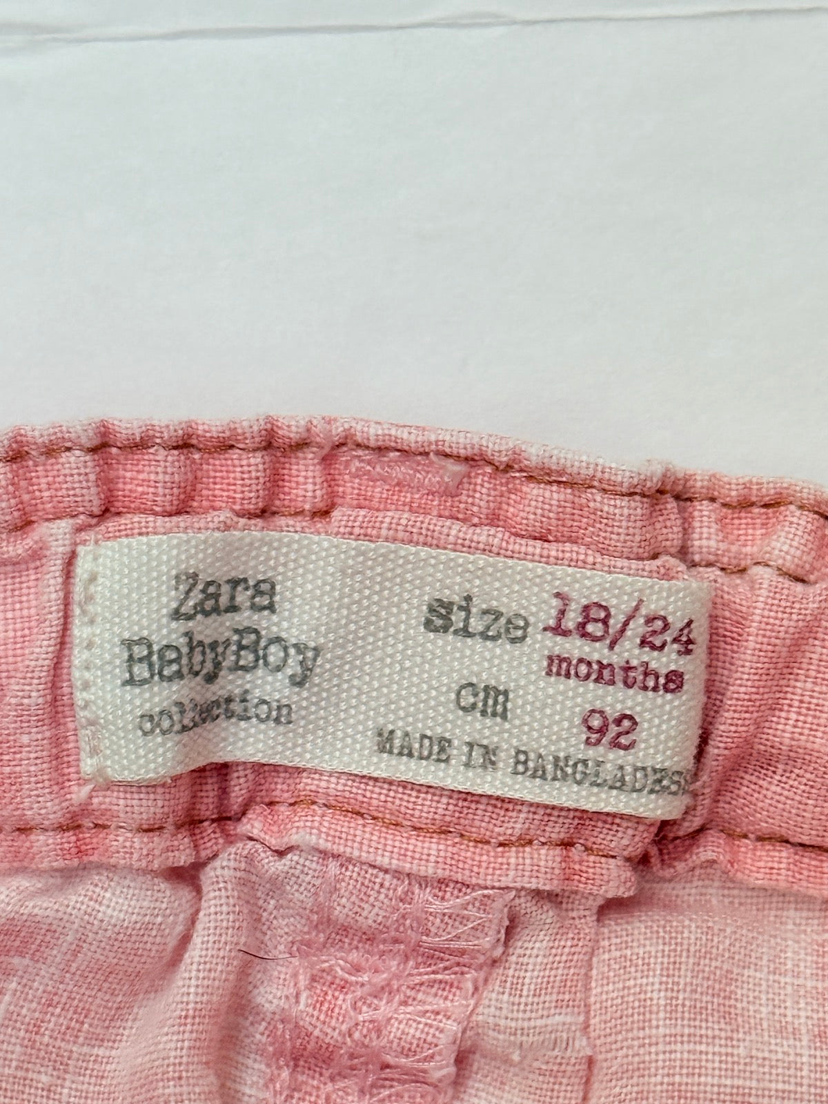 Zara Baby Boy Linen Shorts Size 18/24M