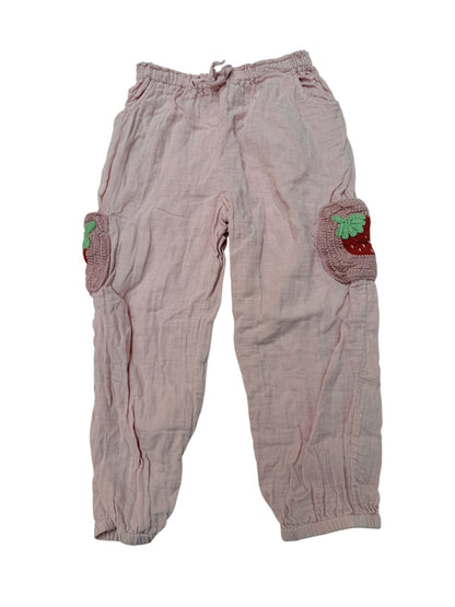 Next Strawberry Crochet Patch Joggers Size 5-6Y