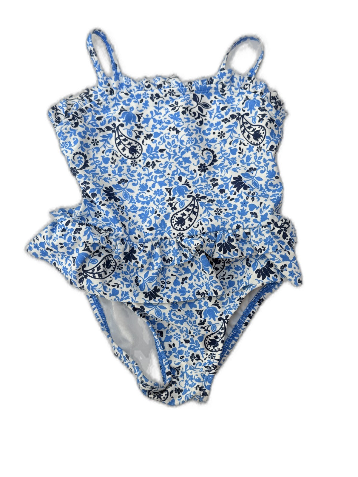 Circo Blue Paisley Floral One-Piece Swimsuit 18M