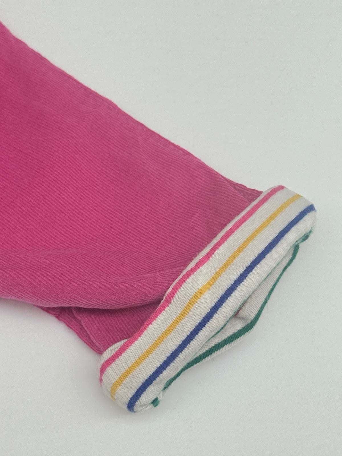 Mini Boden Pink Corduroy Floral Pants 4Y