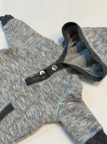 George Gray Hooded Romper 0-3M