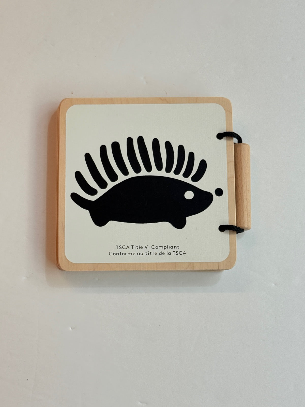 Wee Gallery Animals Wooden Baby Book
