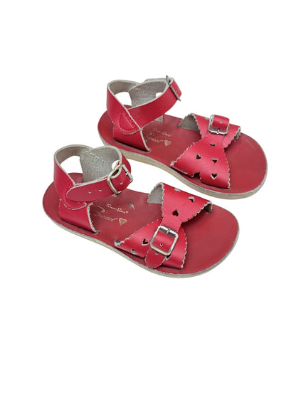 Salt Water Sandals Sun-San Sweetheart Red Size 8