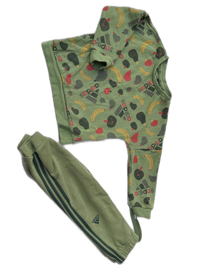 Adidas Fruit Print Tracksuit Set 3T