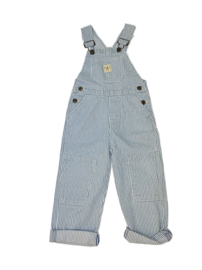 Hey Gang Hickory Stripe Overalls Size 2-3