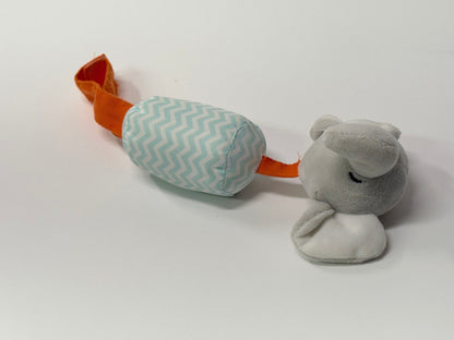 Hochet en peluche éléphant gris pour bébé