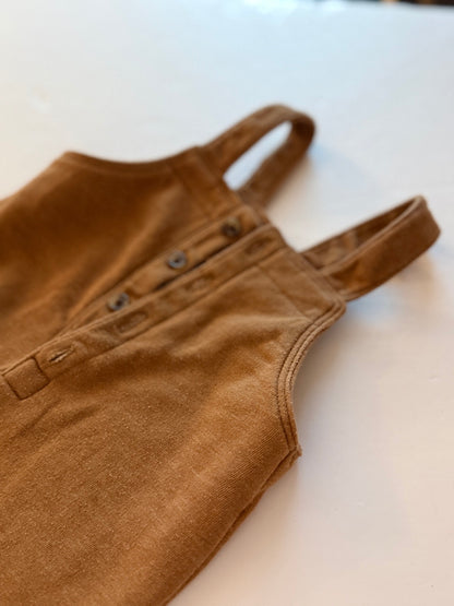Old Navy Brown Overall Romper 6-12M