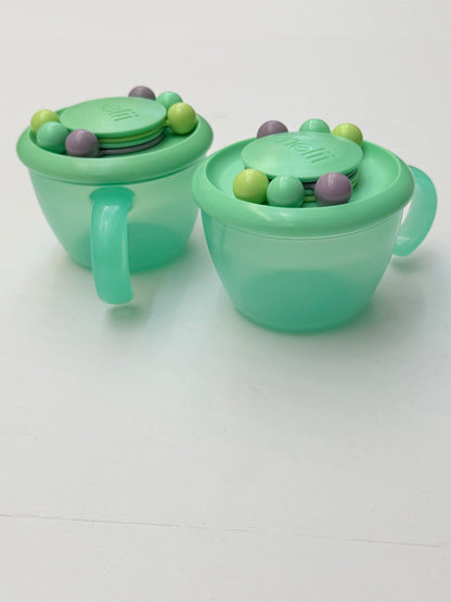 Melii Snack Cup with Rattle Beads Set of 2