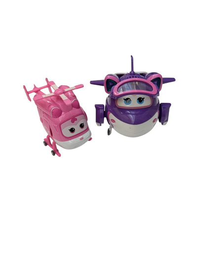 Super Wings Dizzy and Astra Transforming Toy Set