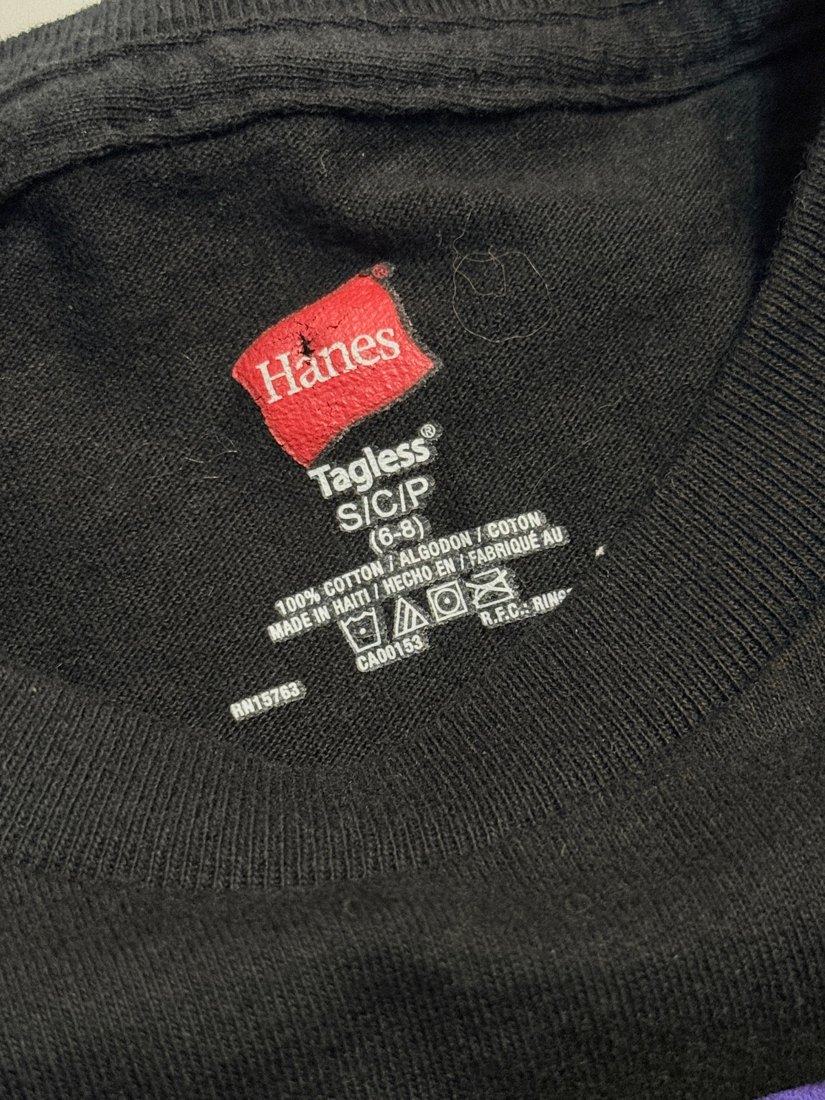 Hanes Alcatraz Black Graphic T-Shirt S