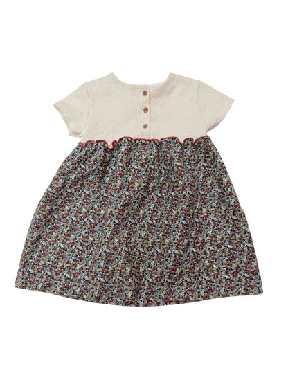 Zara Baby Floral Textured Dress Size 18-24M