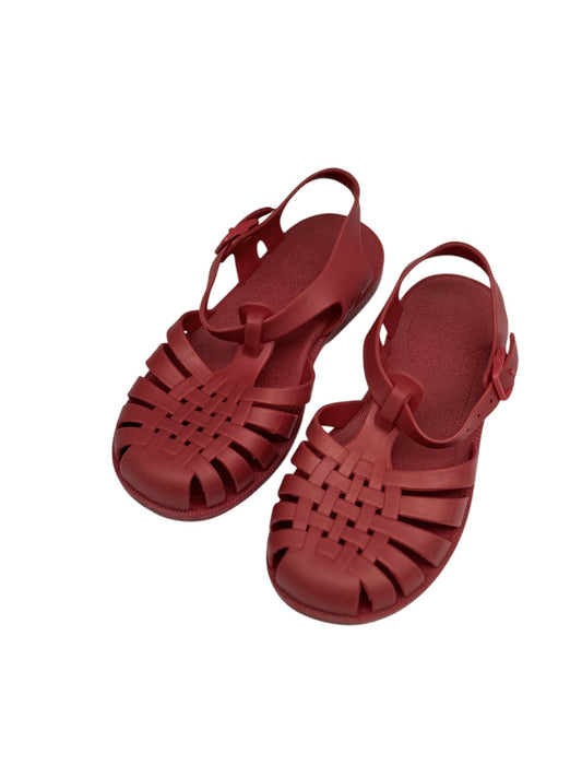 Red Jelly Fisherman Sandals Size 29-30