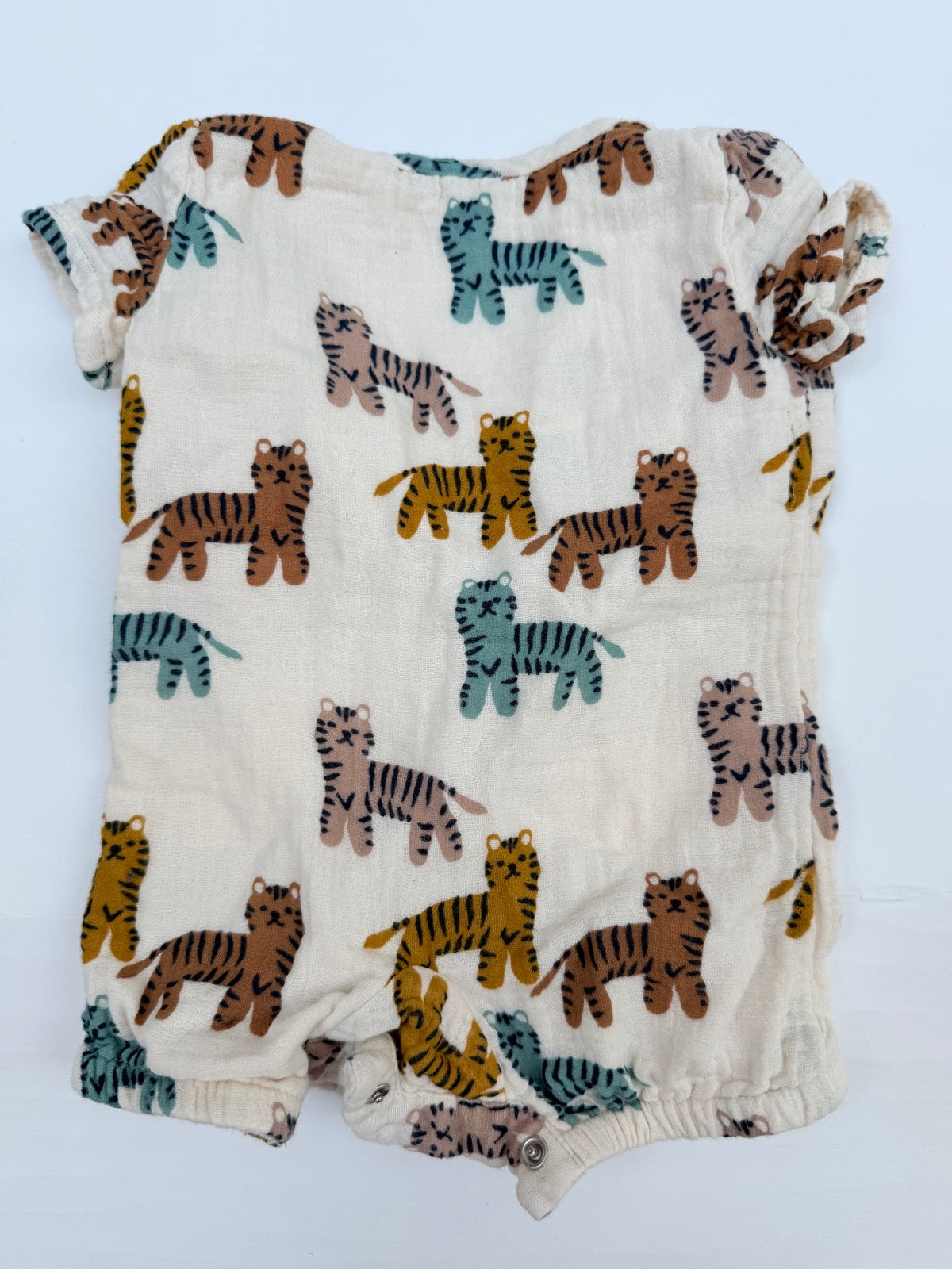 Bout'Chou Tiger Print Romper 3M