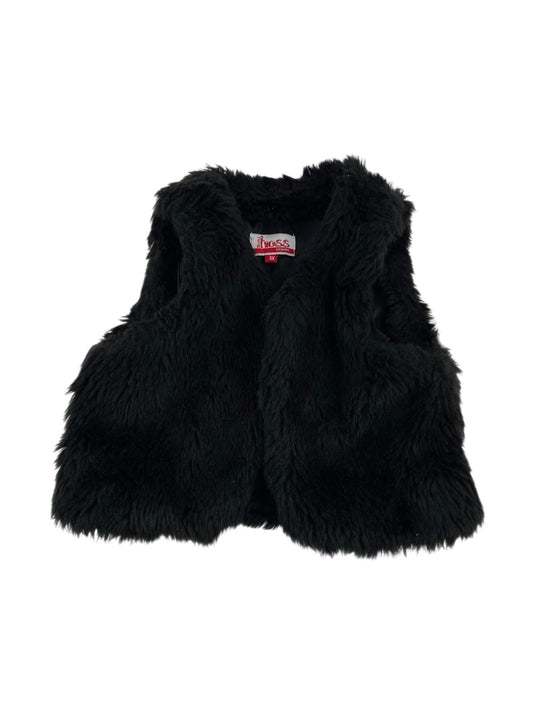 mini hoss Black Faux Fur Vest Size 3X