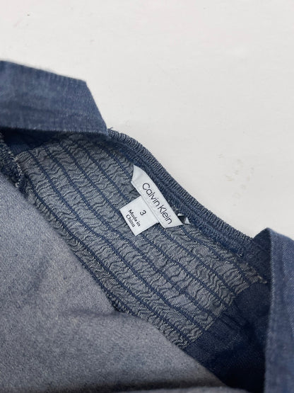 Calvin Klein Denim Tiered Dress Size 3