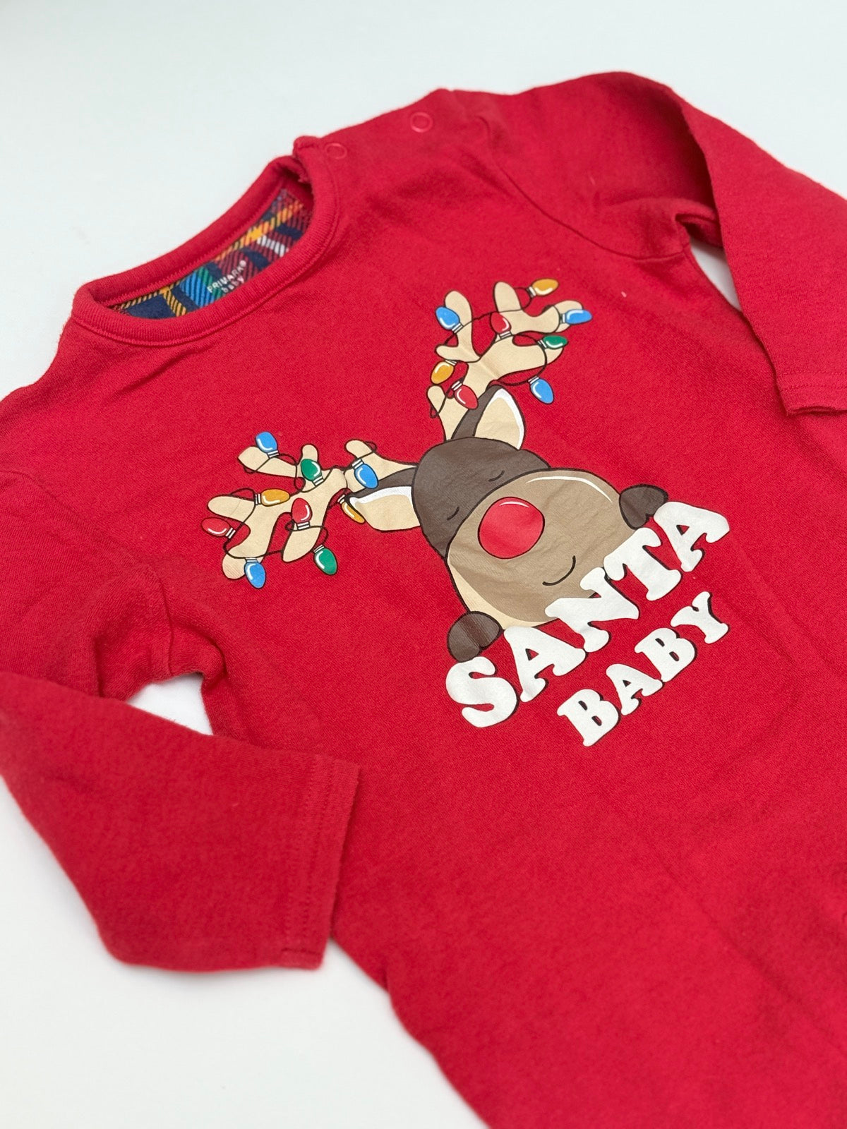 Primark Baby Santa Baby Reindeer Romper 9-12m