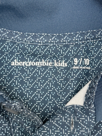 Abercrombie Kids Navy Geo Print Polo 9/10