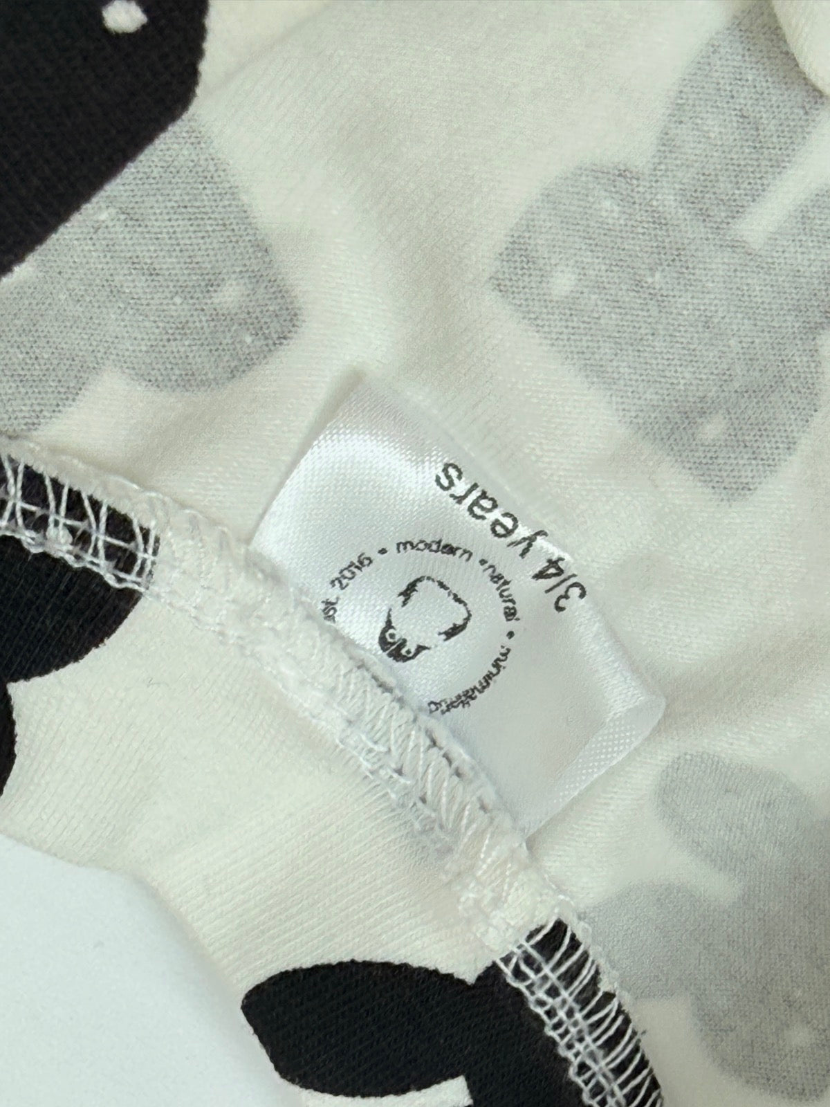 Ole Design Miffy Style Bunny Print Shorts 3-4 Years