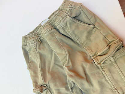 Zara Olive Cargo Jogger Pants 3Y