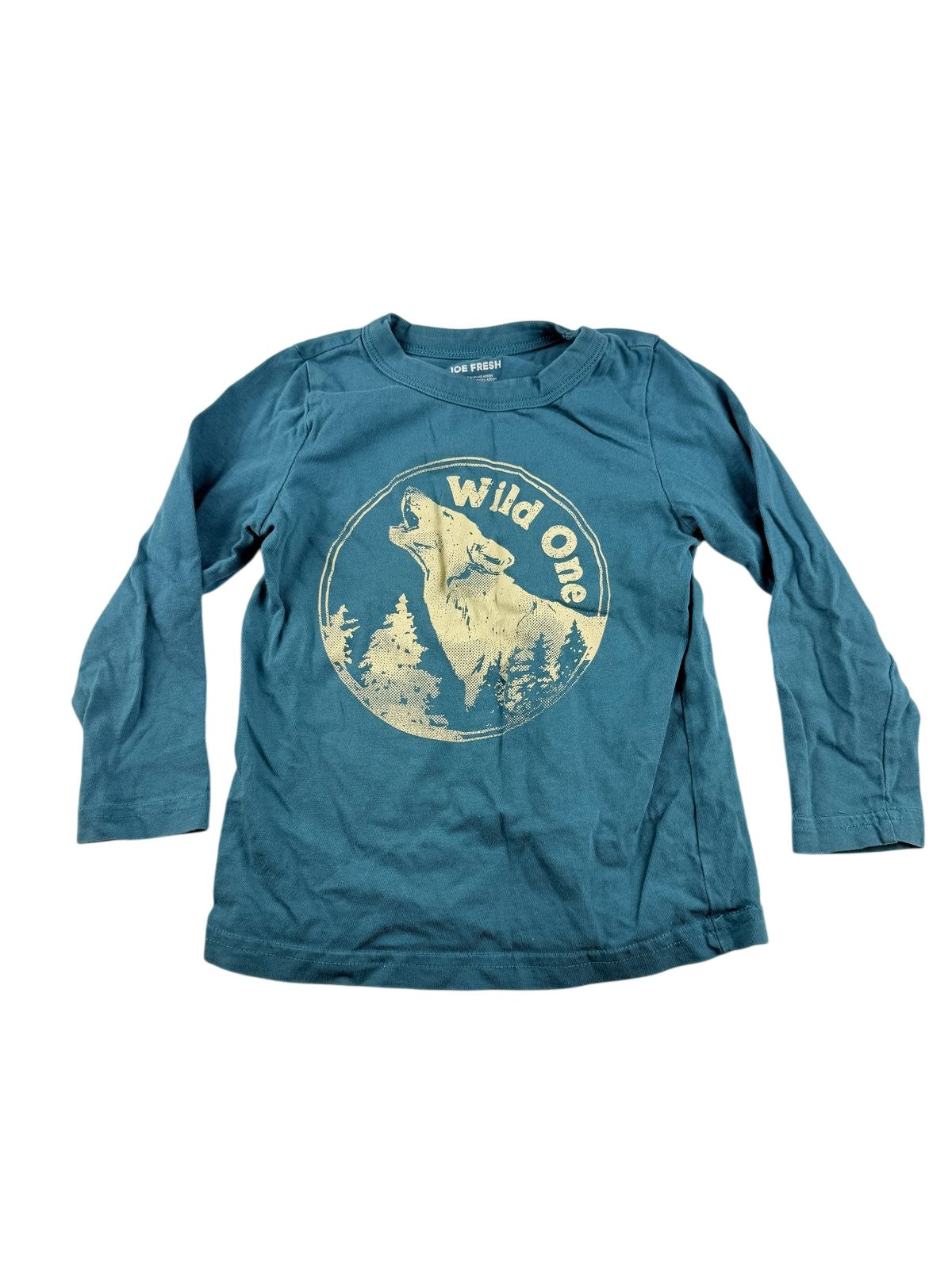Joe Fresh Wild One Wolf Long Sleeve T-Shirt 4T