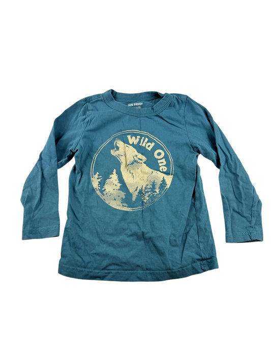 Joe Fresh Wild One Wolf Long Sleeve T-Shirt 4T