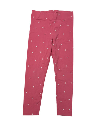 Mini Boden Pink Heart Leggings 4-5Y