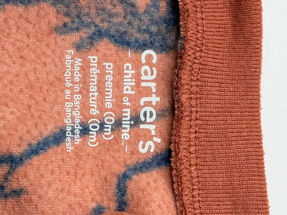 Carter's Dinosaur Fleece Footed Sleeper Preemie 0M