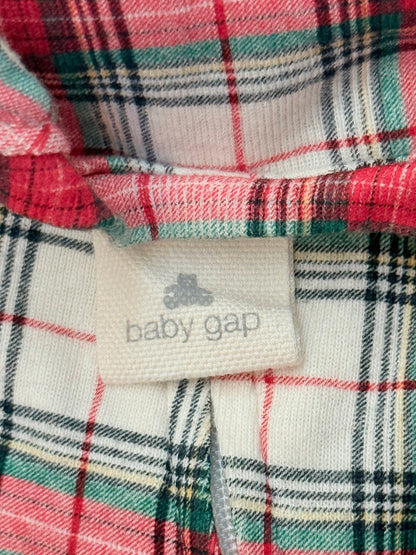 Baby Gap Plaid Footed Sleeper Preemie 7