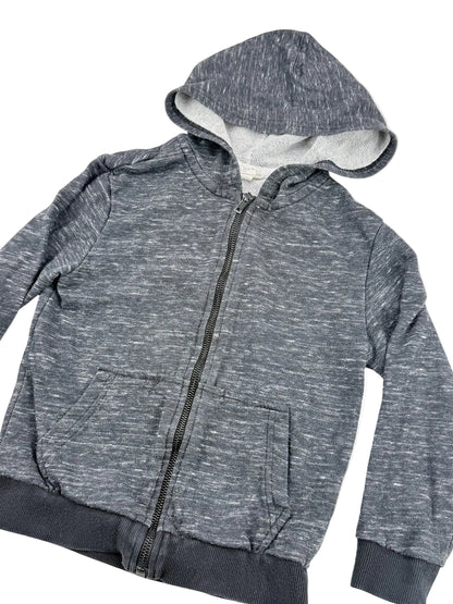 H&M Gray Zip-Up Hoodie Size 4-6Y