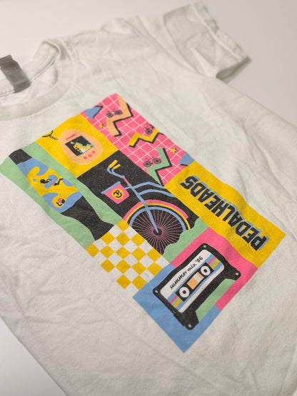 Pedalheads White Graphic T-Shirt Youth XS