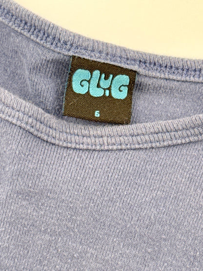 Glug Purple Floral T-Shirt Size 6