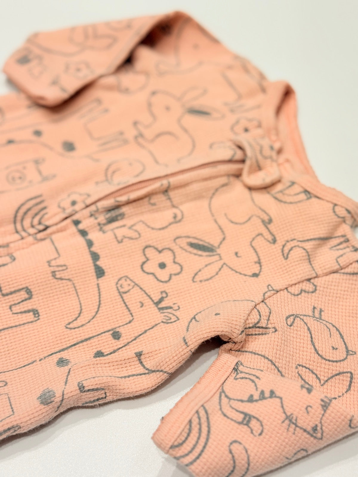 Carter's Pink Animal Print Sleeper 3M