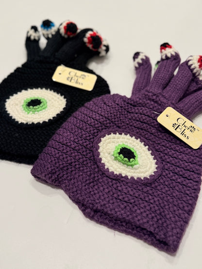 NWT - Cherie Bliss Monster Eyeball Knit Hats Sold Separately 1-3Y