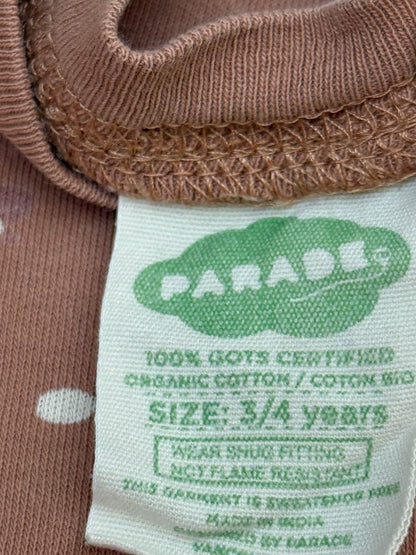 Parade Organic Cotton Chicken Print Pajamas 3/4