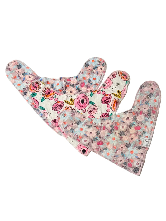 Bavette pour bébé Copper Pearl - Motif floral - Taille unique - Lot de 1