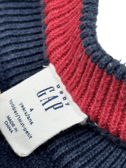 Gap Ribbed Firetruck Knit Sweater 4T