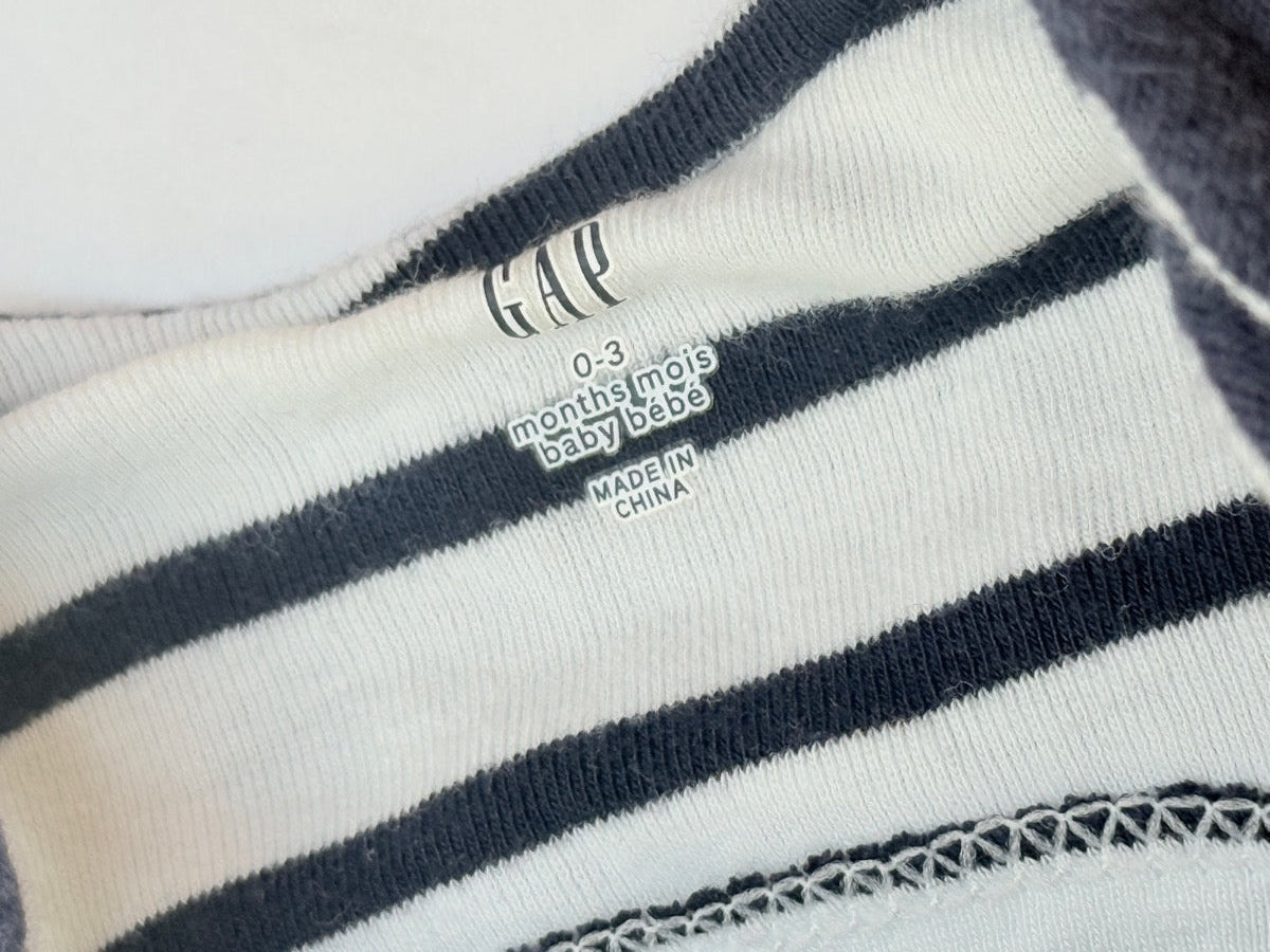 Gap Navy Romper Shortall 0-3M