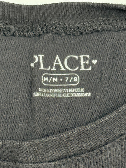 Place Cat Face Long Sleeve T-Shirt 7/8