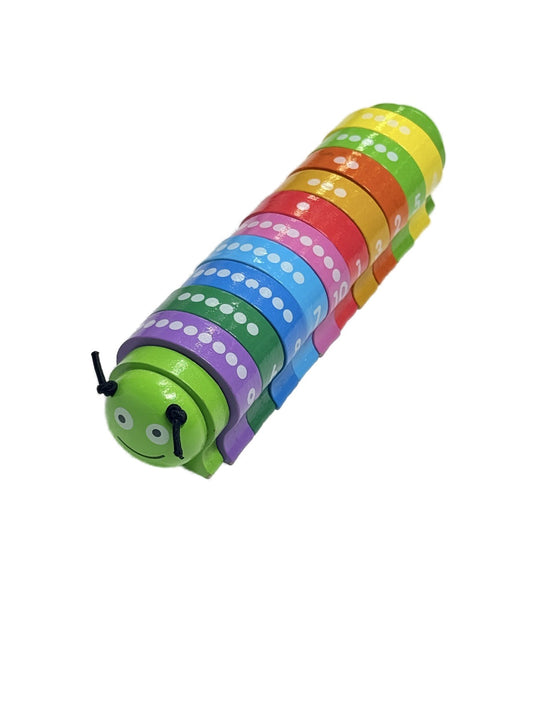 Wooden Counting Caterpillar Number Learning Toy