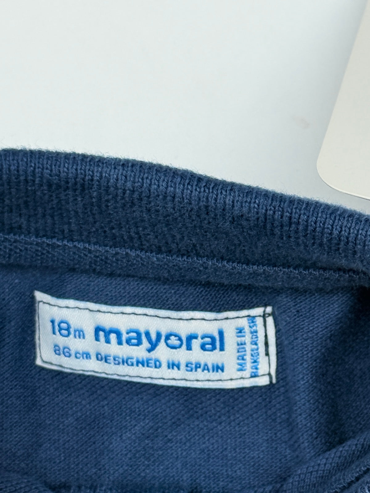 NWT - Mayoral Navy Pique Polo Shirt 18-24M
