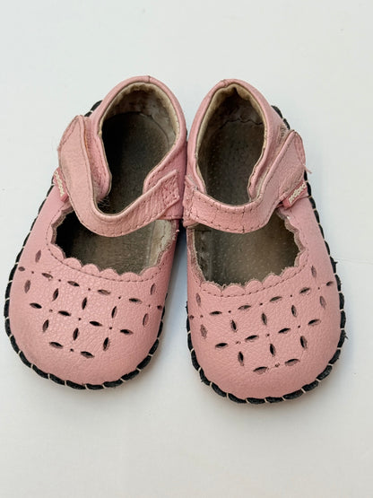 Pediped Pink Perforated Mary Jane Crib Shoes
