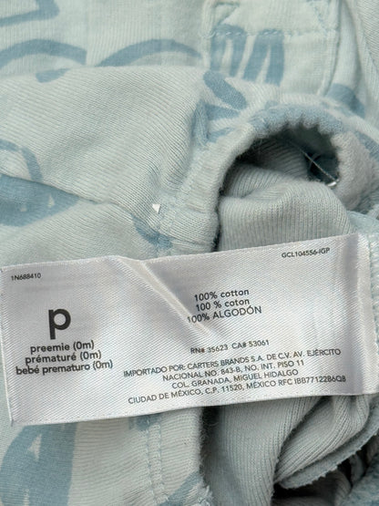 Carter's Dog Print Sleeper Preemie 0M
