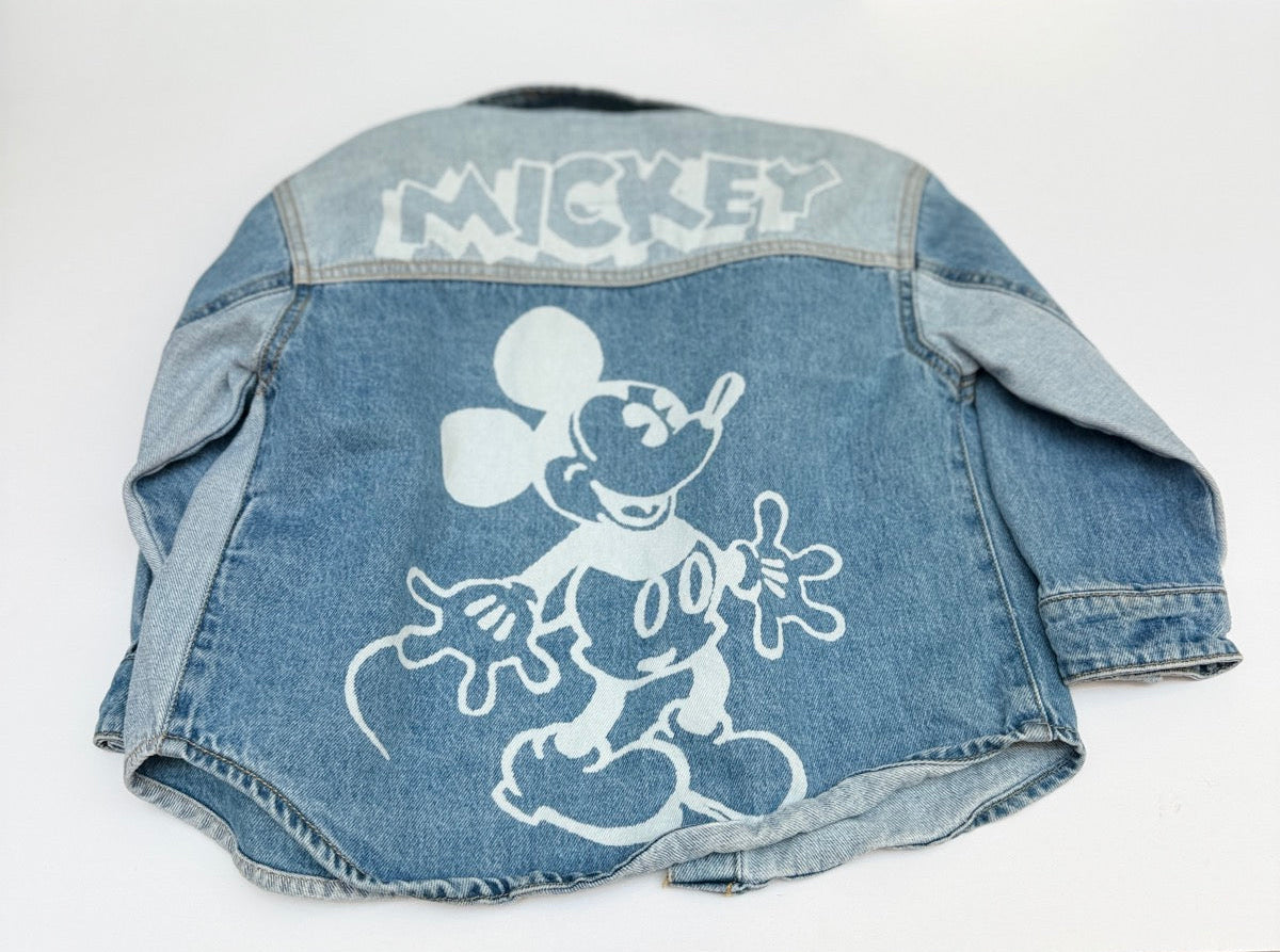 Zara Disney Mickey Mouse Denim Jacket 4T