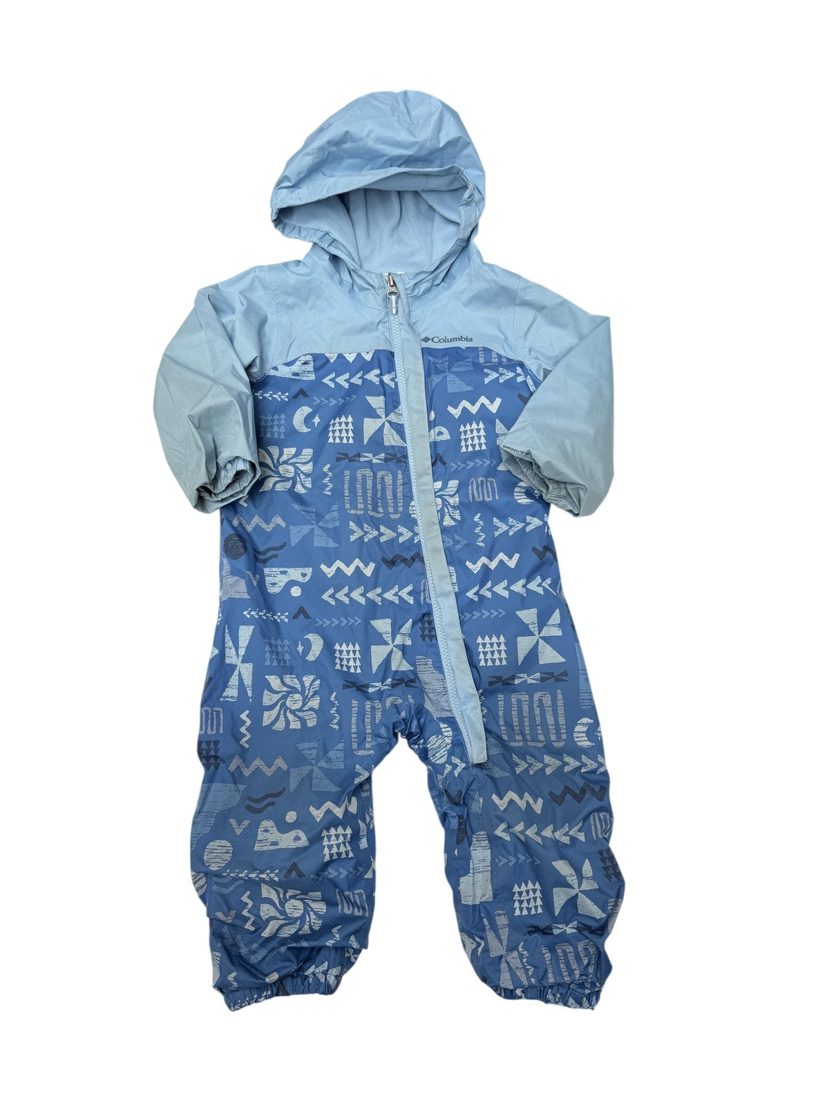 Columbia Hooded Rain Suit Romper 2T
