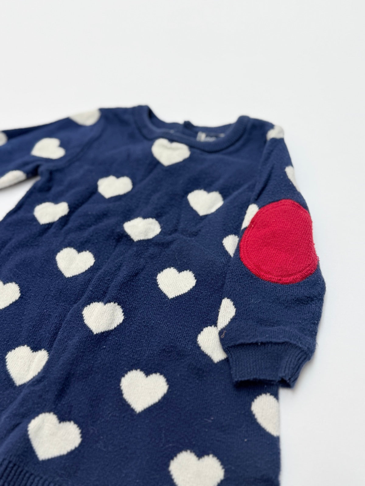 Baby Gap Heart Print Sweater Dress 6-12M