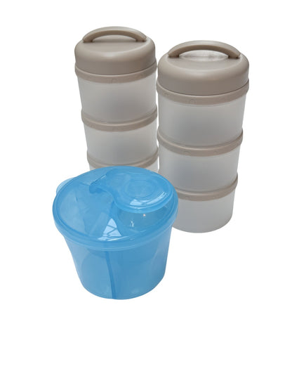 Stackable Baby Formula Milk Powder Dispensers Set