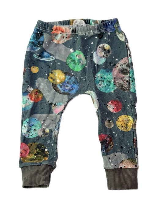 Olive & Me Galaxy Planets Jogger Pants 3-6m