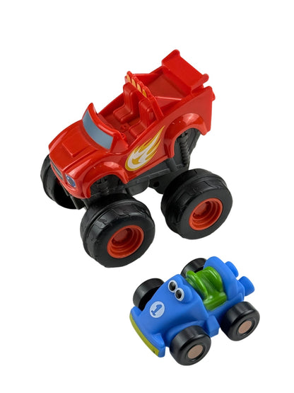 Blaze and the Monster Machines Blaze Truck & Blue Race Car Toy Set
