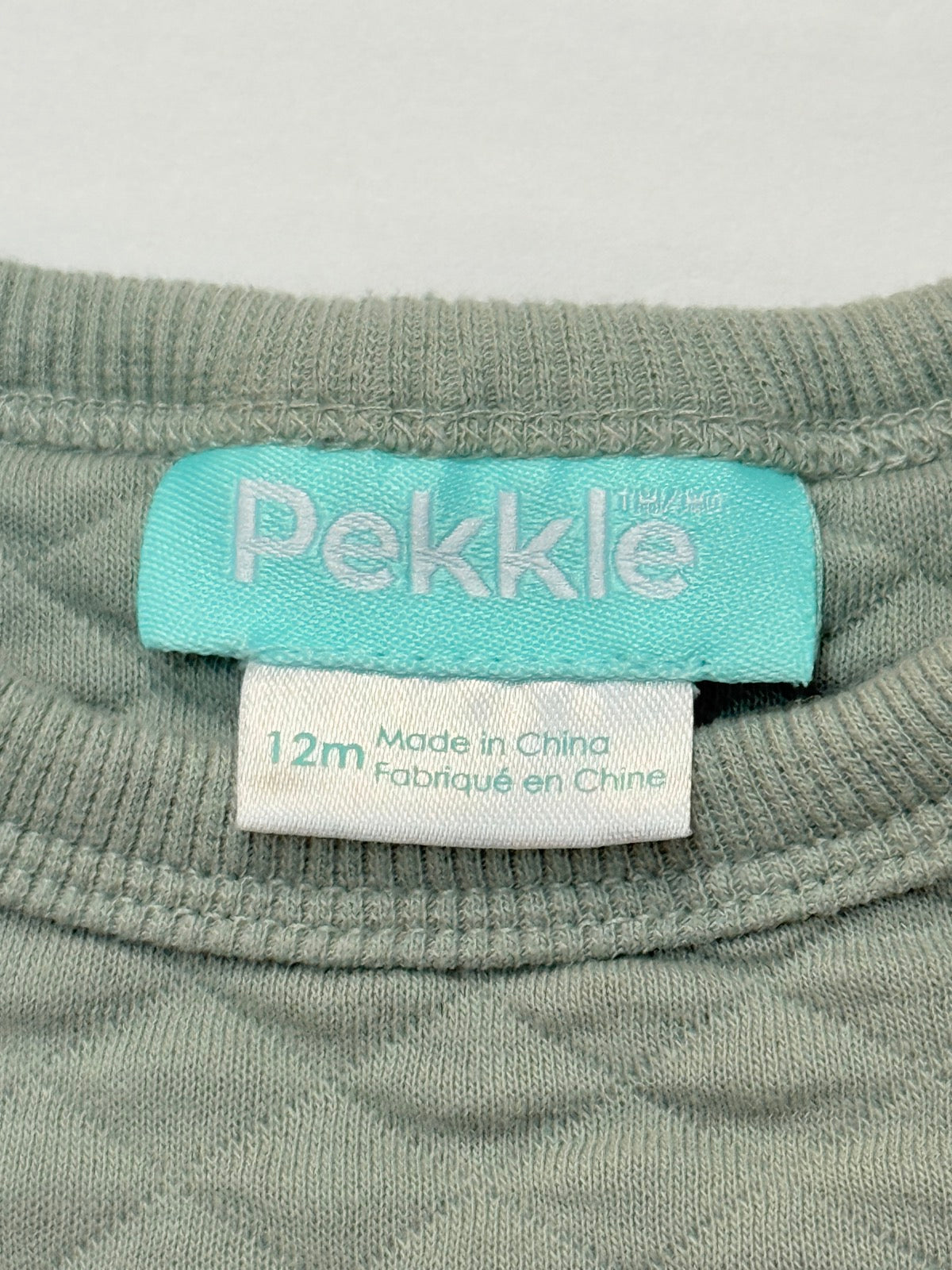 Pekkle Quilted Dump Truck Sweatshirt 12M